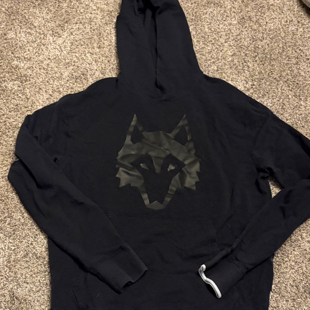 Greyson Gotham Hoodie S Black Wolf Logo Icon Pullover Athletic